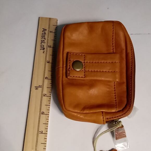 Cowhide Leather Wallet Clutch Accessory Slow Fashion Classic Quiet Luxury Boho - Picture 9 of 11